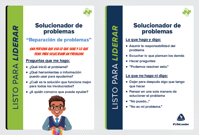 LL Action Card Elementary - Problem Solver - Spanish